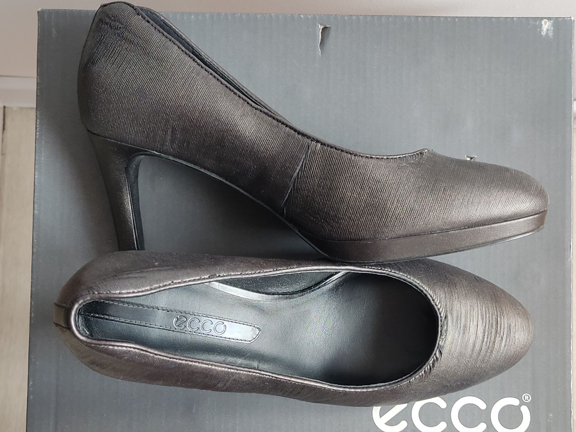 Туфли женские ecco, 39р, кожа