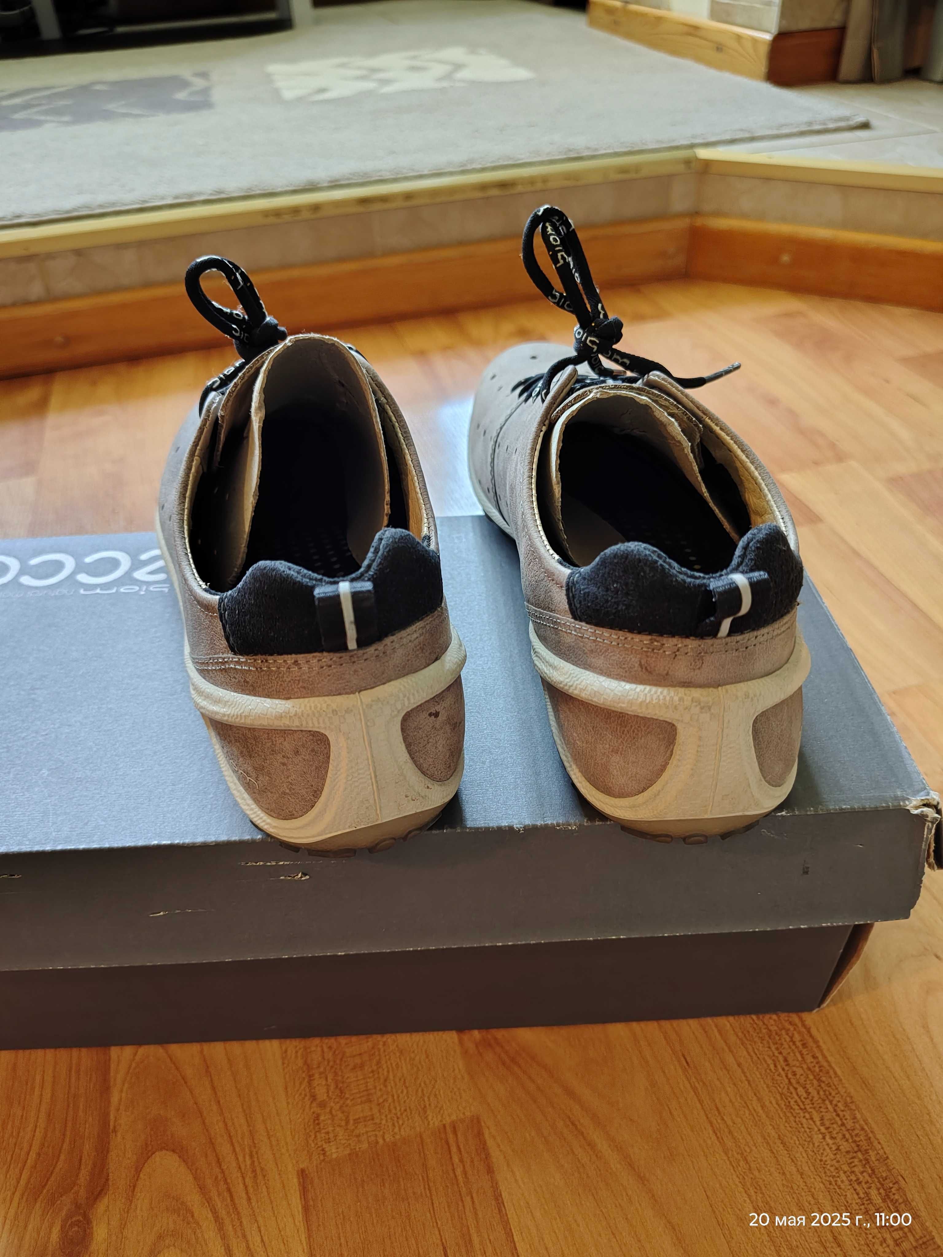 Кроссовки Ecco (Дания),серия Biom,кожа яка,оригинал,новые,р-р 40