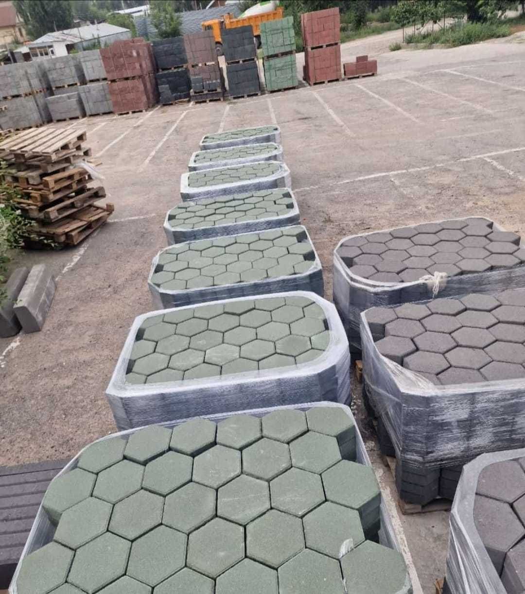 Тротуарная плитка 6см, 7см, 8см. Евробрусчатка