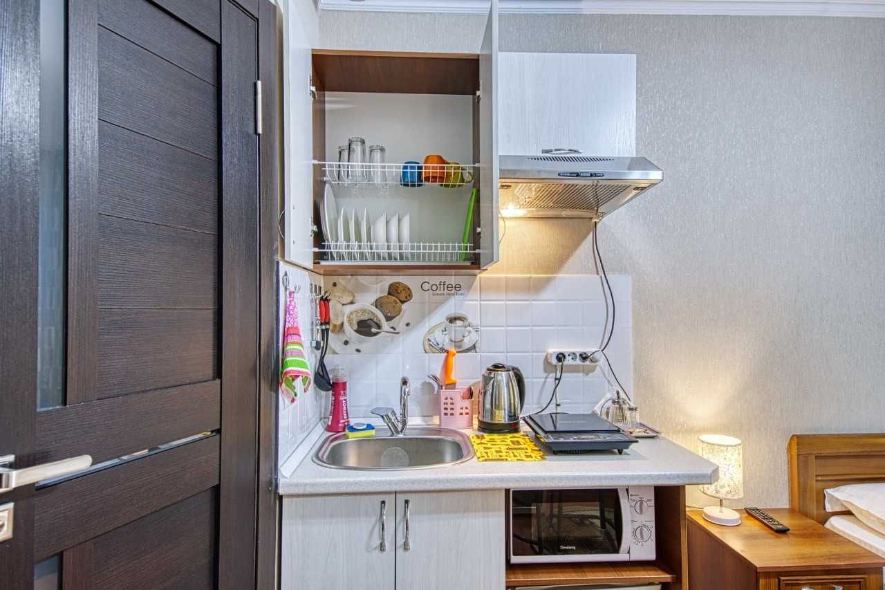 Квартира студия #1 м-н Коктем 1, 26. Посуточно. Атакент, Река Есентай