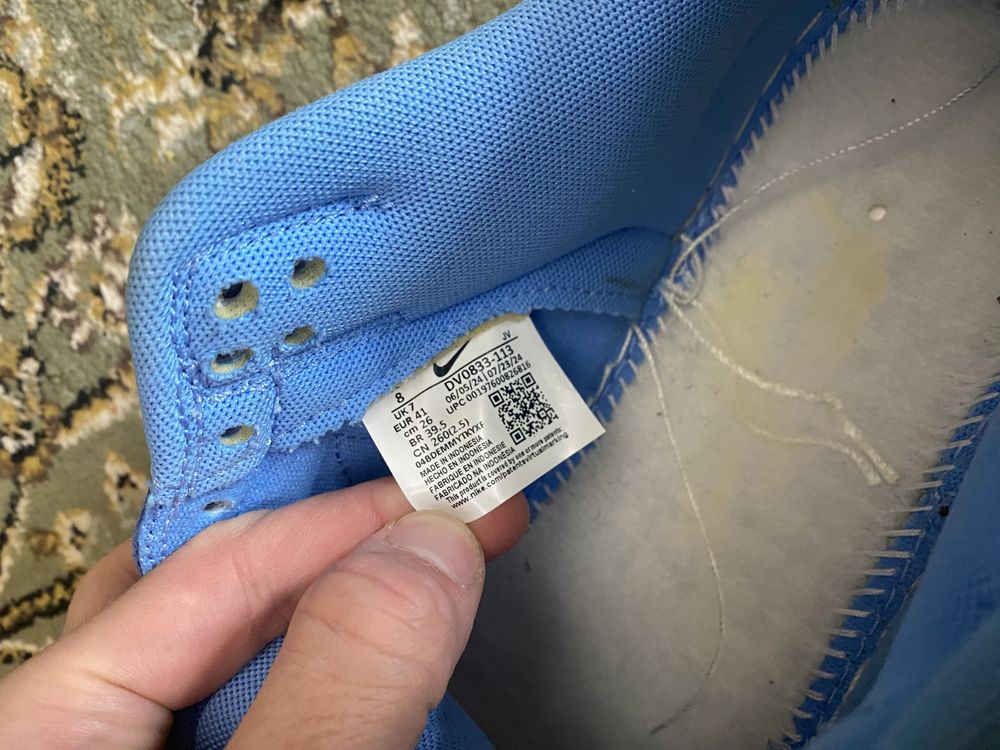 оригинальный nike dunk low retro university blue