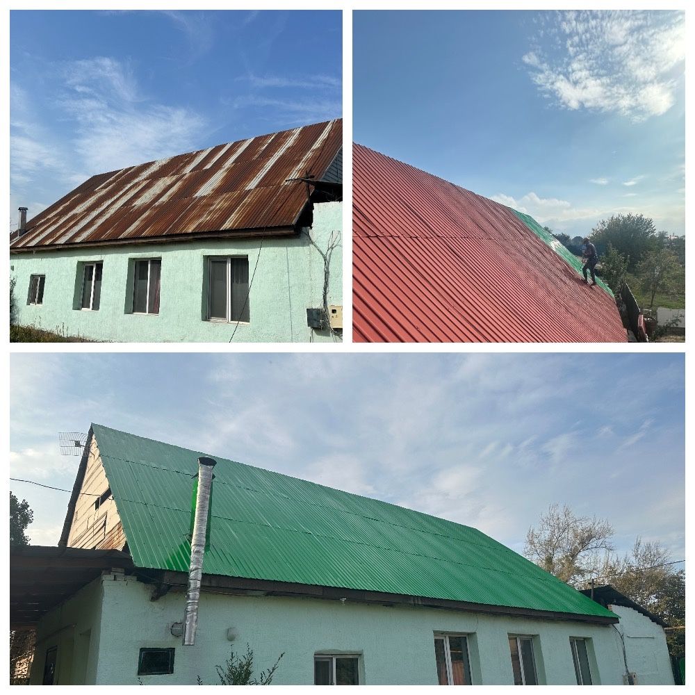 Покраска кровли, крыши, малярные работы.