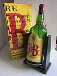 Винтажная бутылка от виски Justerini & Brooks J&B на качелях, 3 л