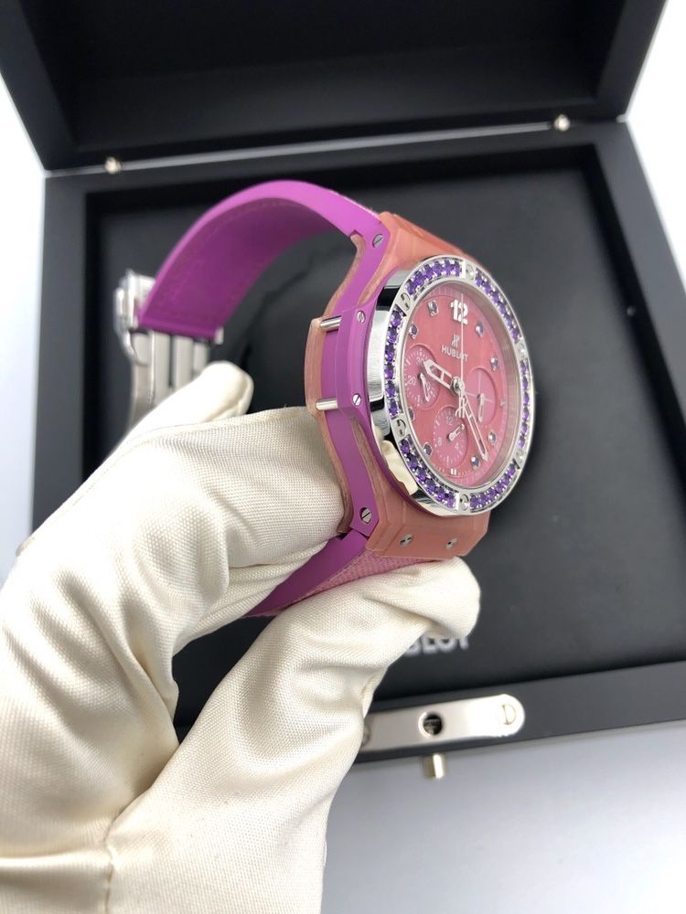 Швейцарске часы Hublot Big Bang Tutti Frutti purple linen