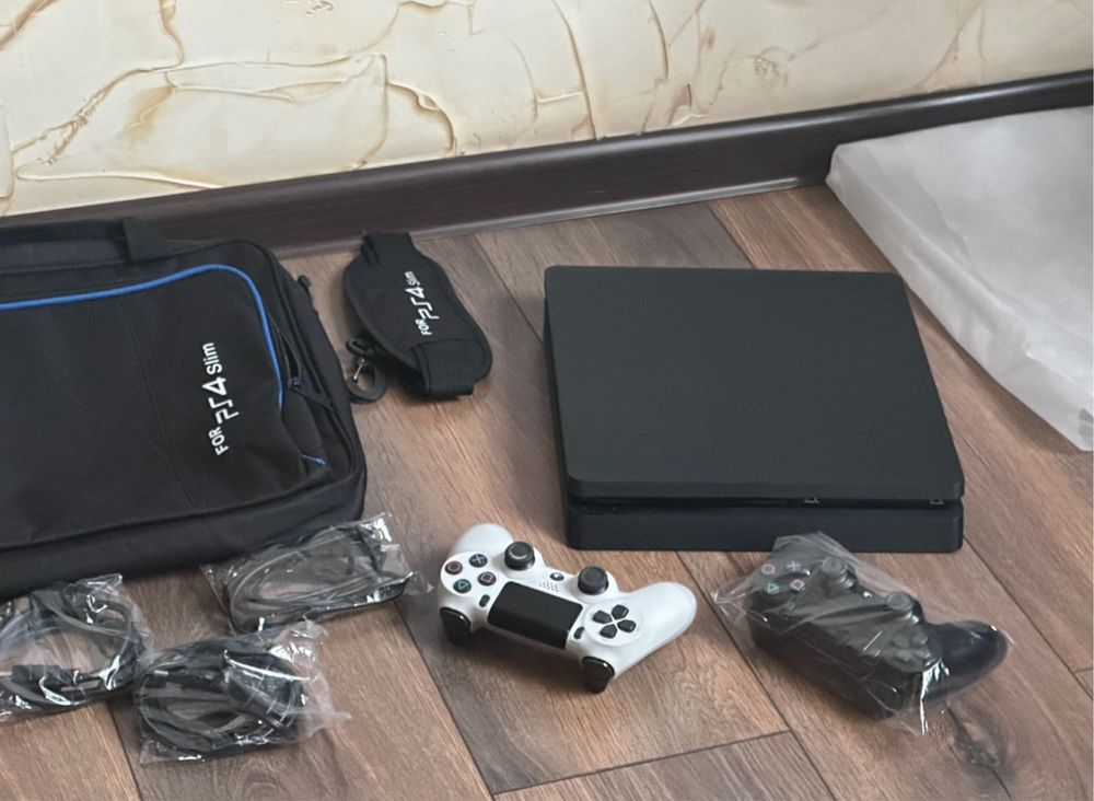 Идеал Playstation 4 Slim 1000GB 1TB HDR/DualShock Джойстик/пс 4 ps 4