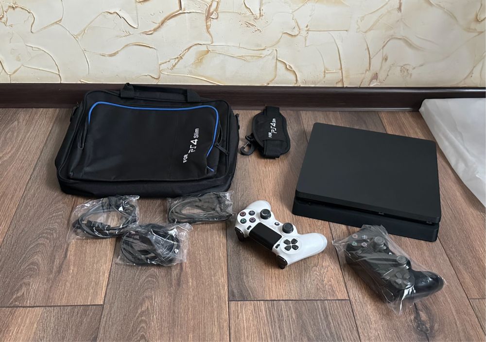 Идеал Playstation 4 Slim 1000GB 1TB HDR/DualShock Джойстик/пс 4 ps 4