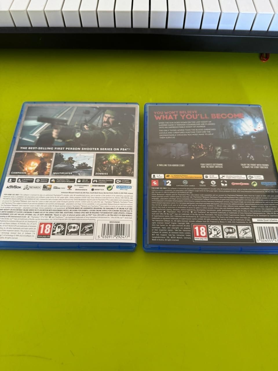 Диски The Quarry и Call of Duty:Black Ops Cold War для Ps5