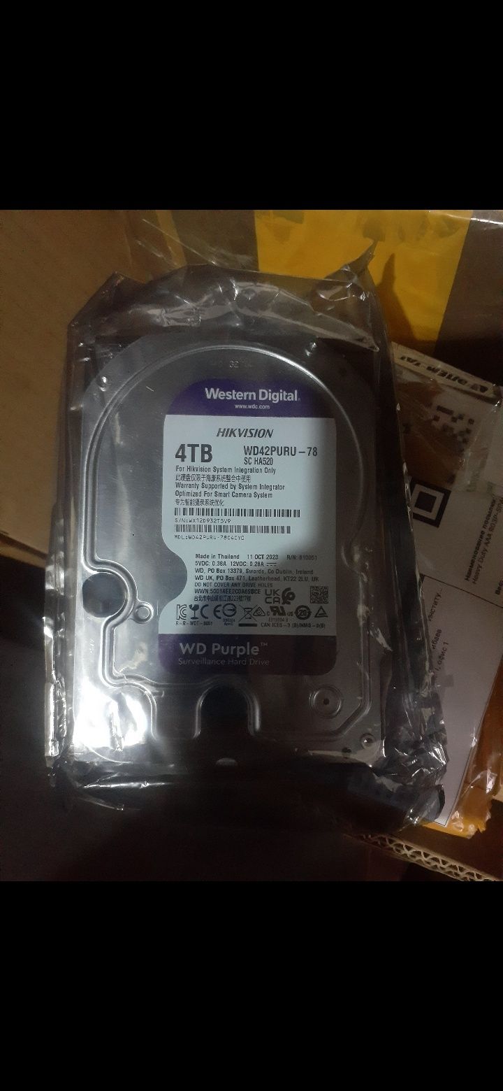 Продам новые жесткие диски на 6 ТБ и 4 ТБ