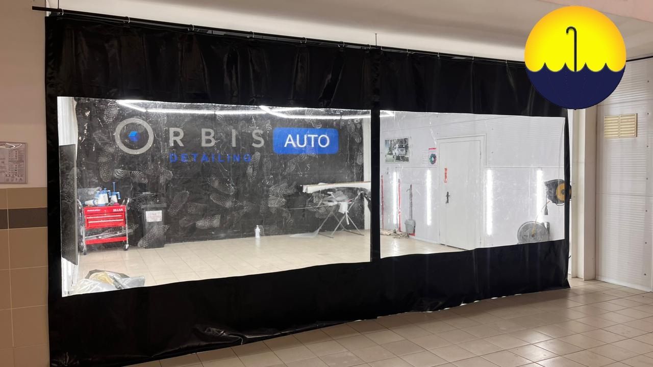 Шторы тент автомойки