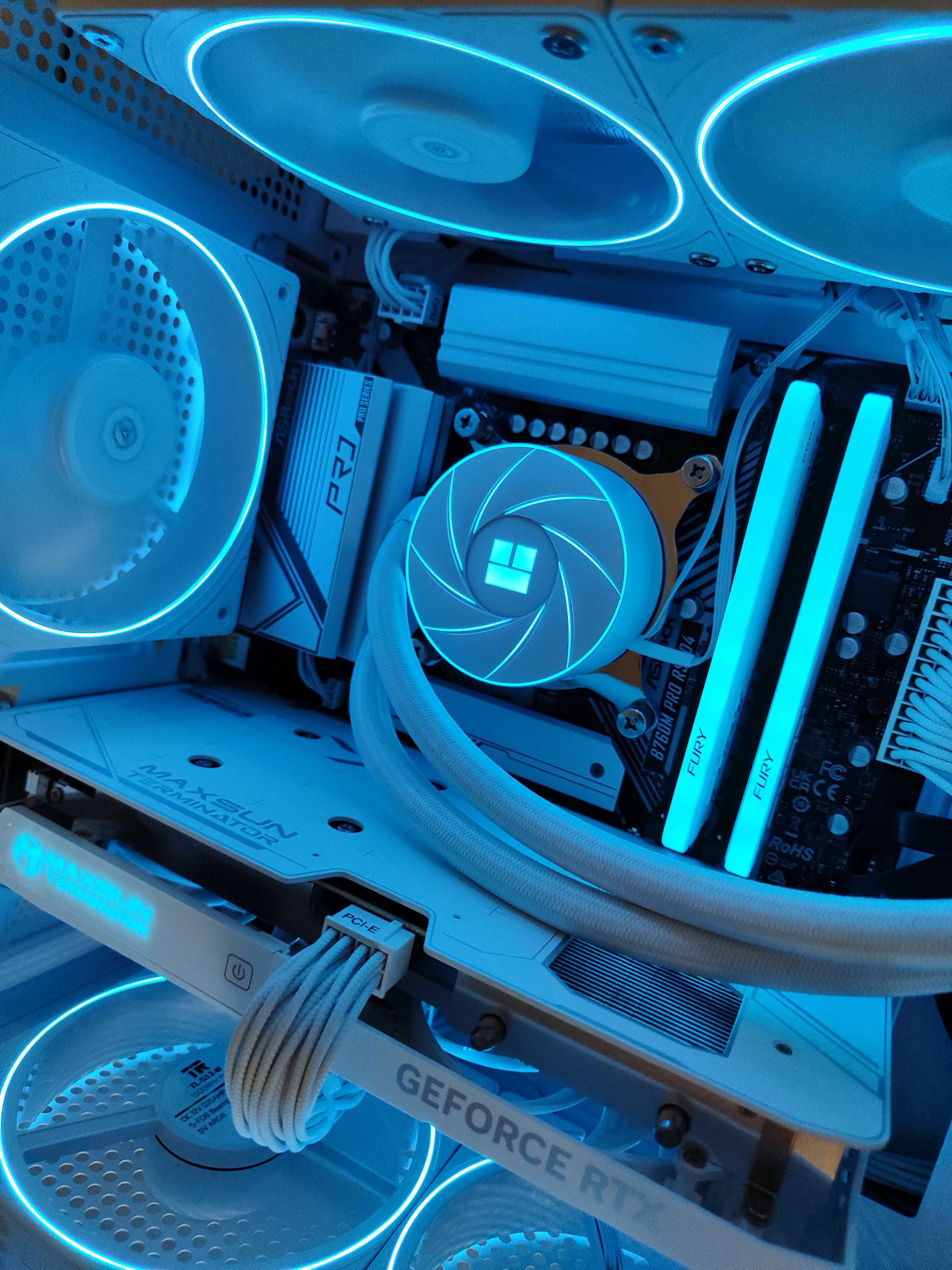 Белый игровой компьютер 14400F RTX4060 B760
