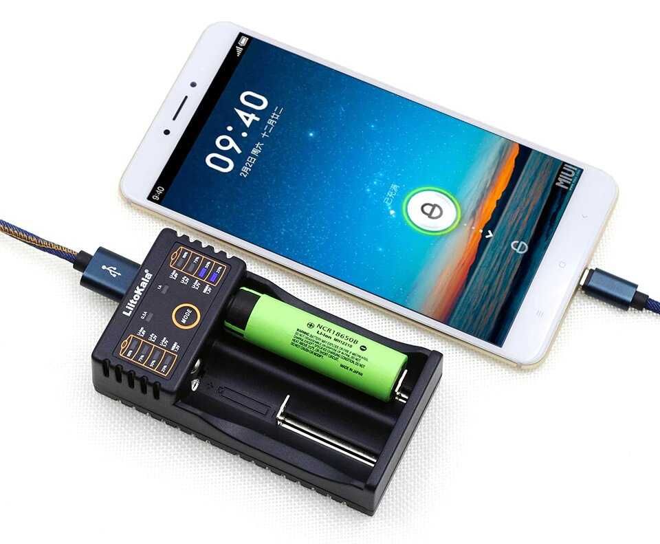 Новое Зарядное устройство LiitoKala Lii-202 +блок питания 5V/2А