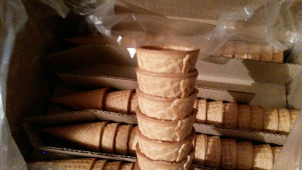 Рожки для мороженого маленький и большой