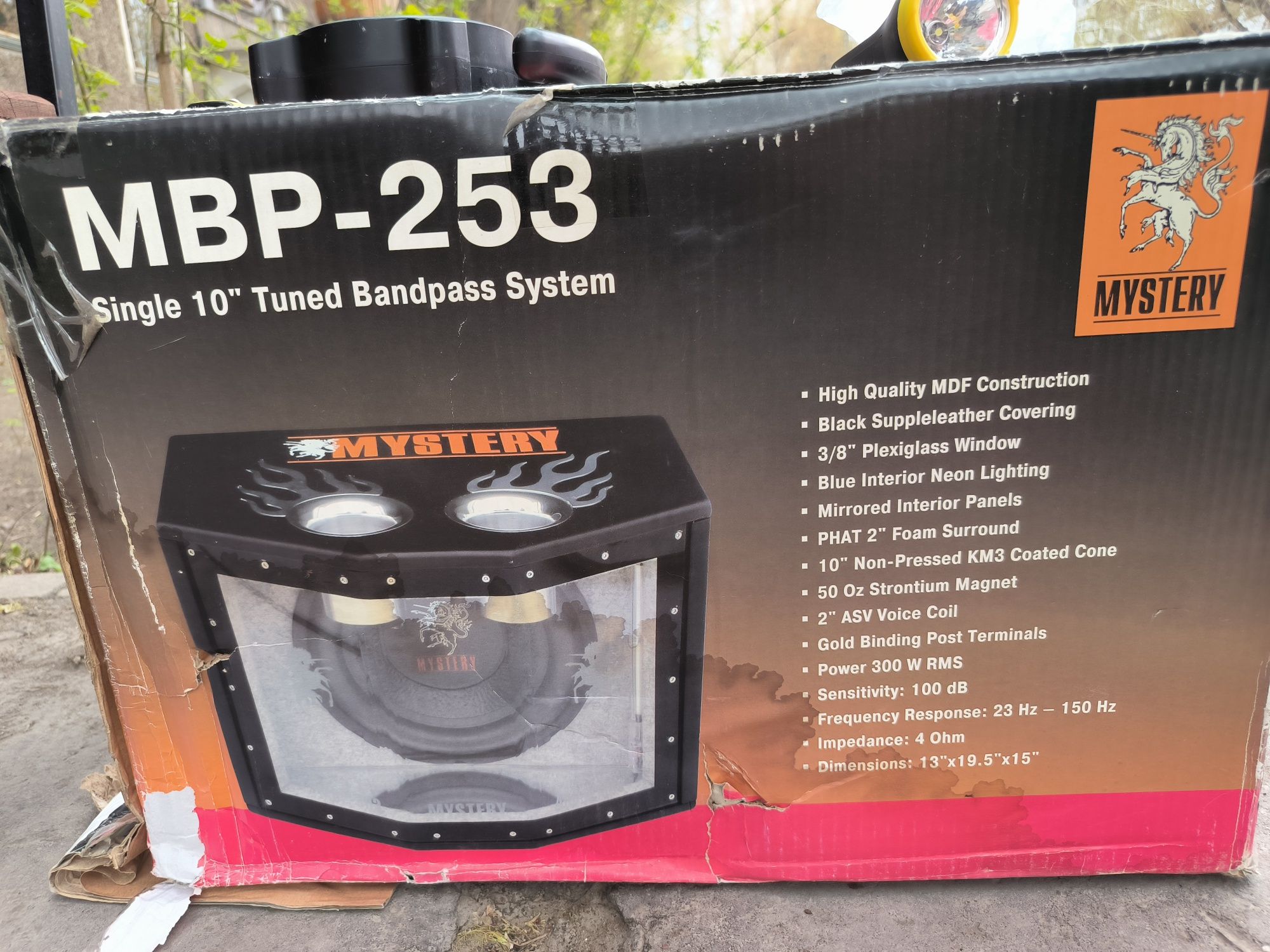 Продам сабвуфер Mystery MBP 253 и комплектующие