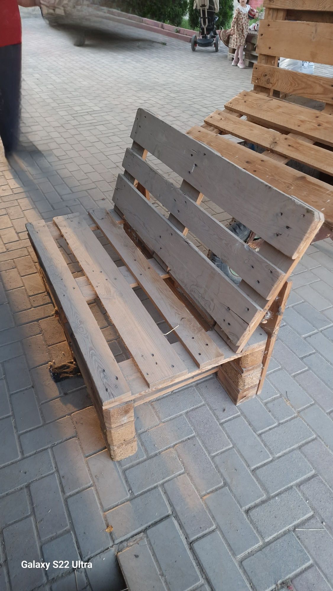 Скамейки из поддона