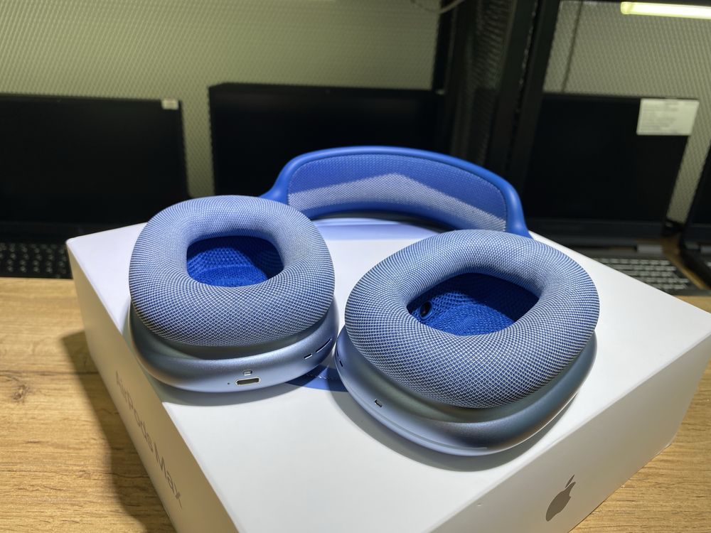 Беспроводные наушники AirPods Max, синий, полный комплект, 10348/А10