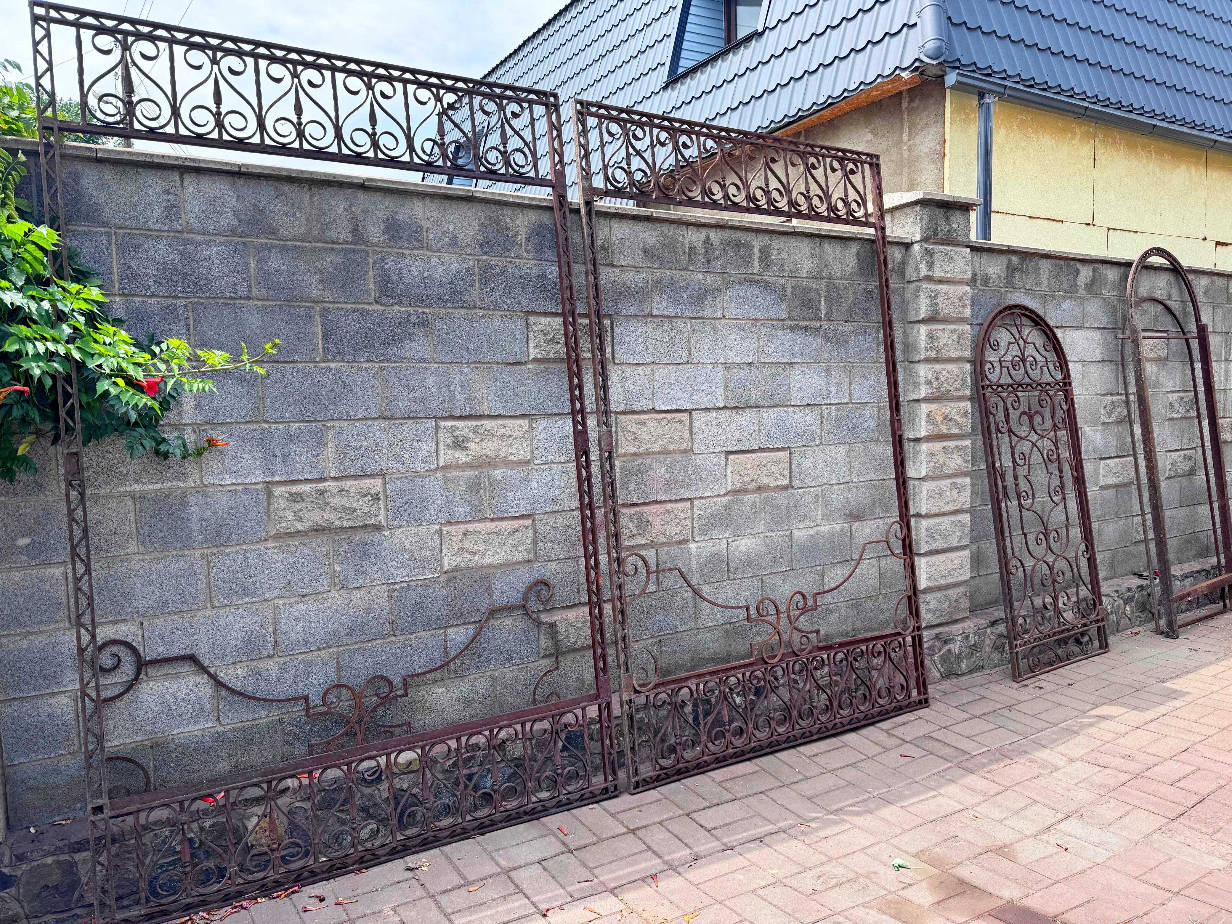 Ворота с калиткой кованые. Эксклюзив