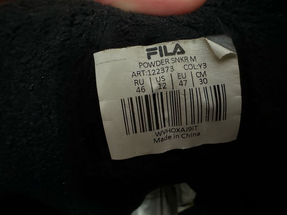 Зимняя обувь Fila 46 размер