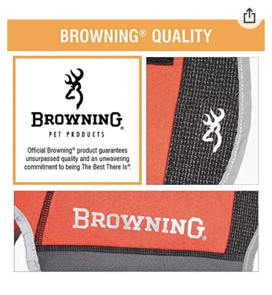 Защитный сигнальный жилет для собаки Browning