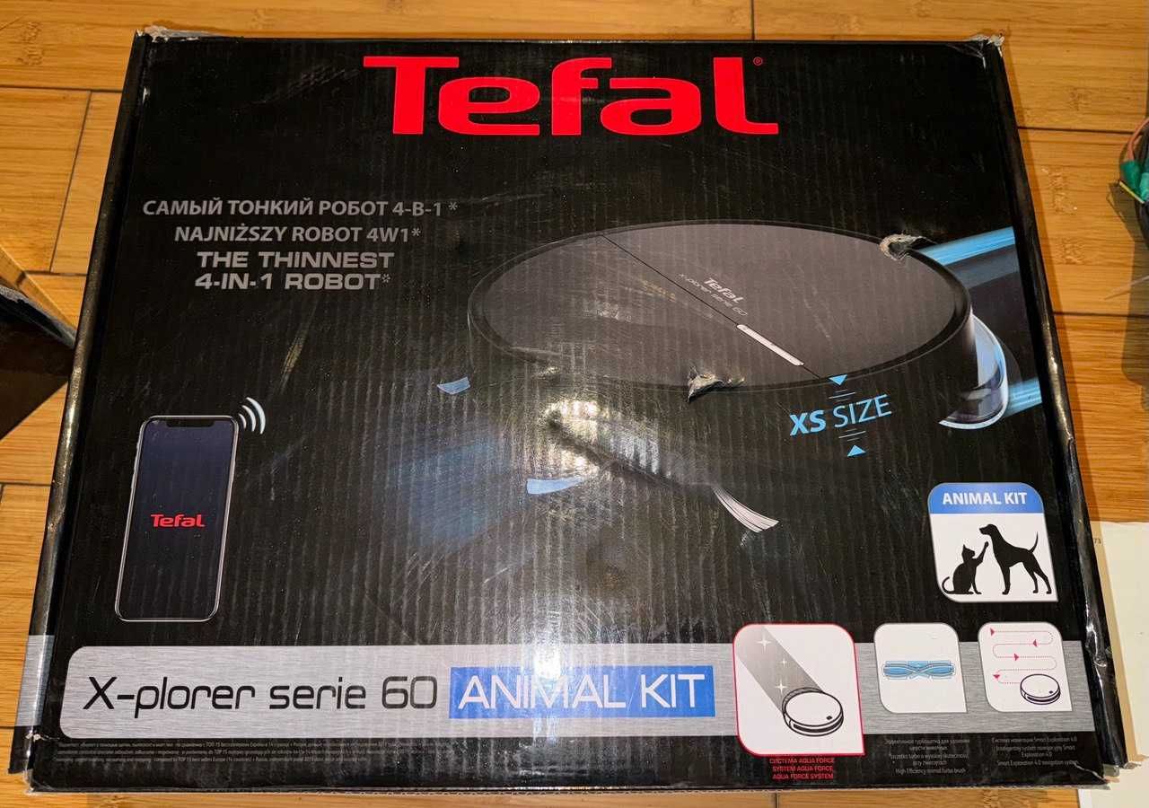 2 штуки бу Робот-пылесоса Tefal X-plorer Serie 60 RG7455WH