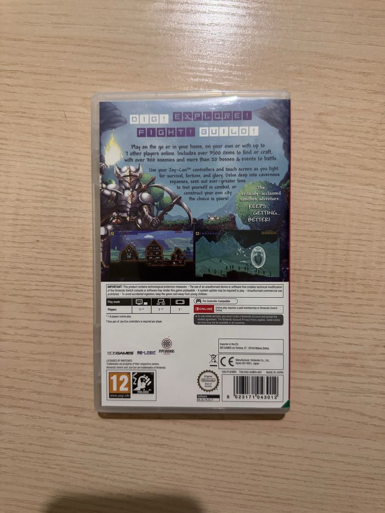 Игра Minecraft и Terraria для Nintendo switch.