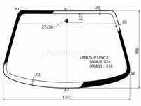 Стекло лобовое DAEWOO/CHEVROLET LANOS 4/5D 05-09/ZAZ CHANCE 05-14 Chev