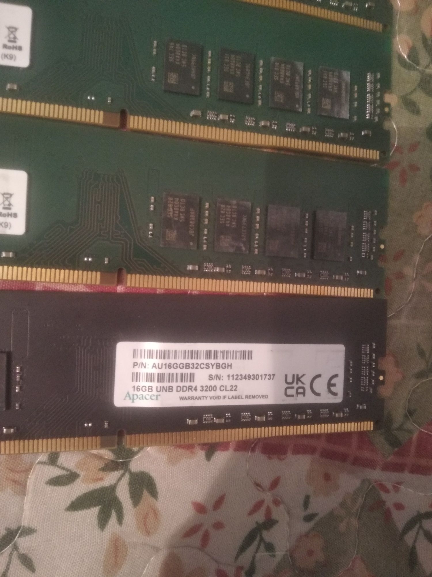 ОЗУ оперативная память ddr3, ddr2