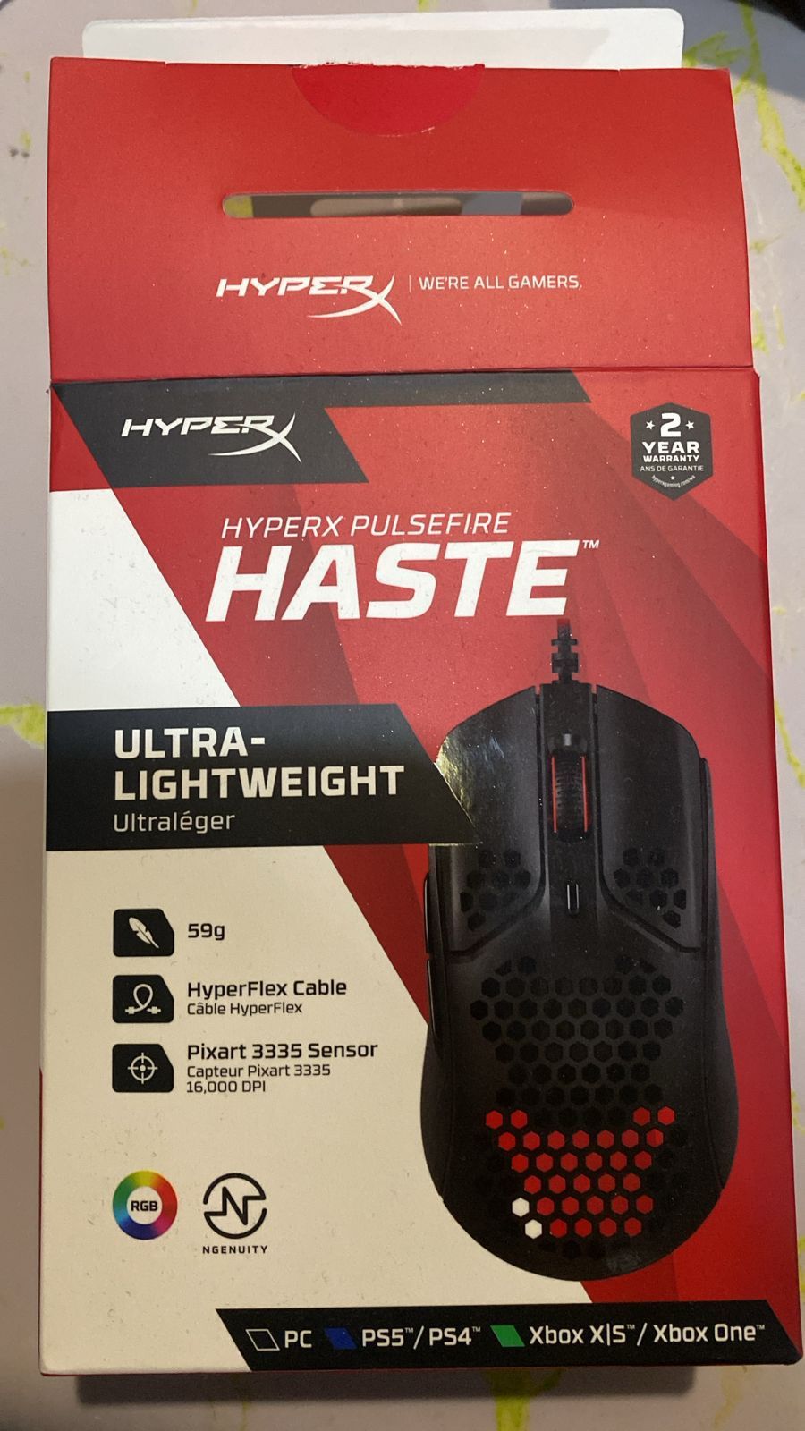 Продам игровую мышку hyperx haste