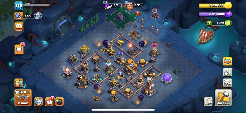 Аккаунт Clash of Clans 16 th full