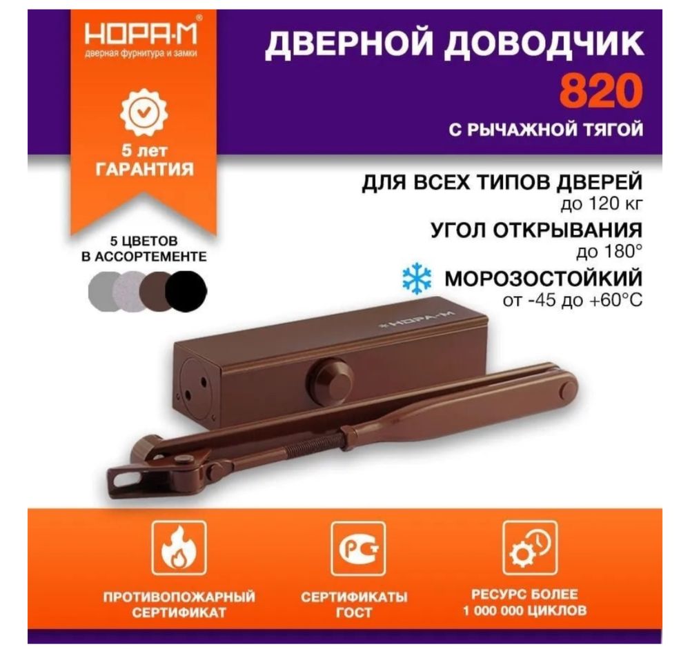 Дверные доводчики с установкой