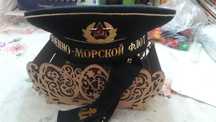 День ВМФ . Бескозырка  Пряжка .Отличник ВМФ СССР. Форма галанка белая.