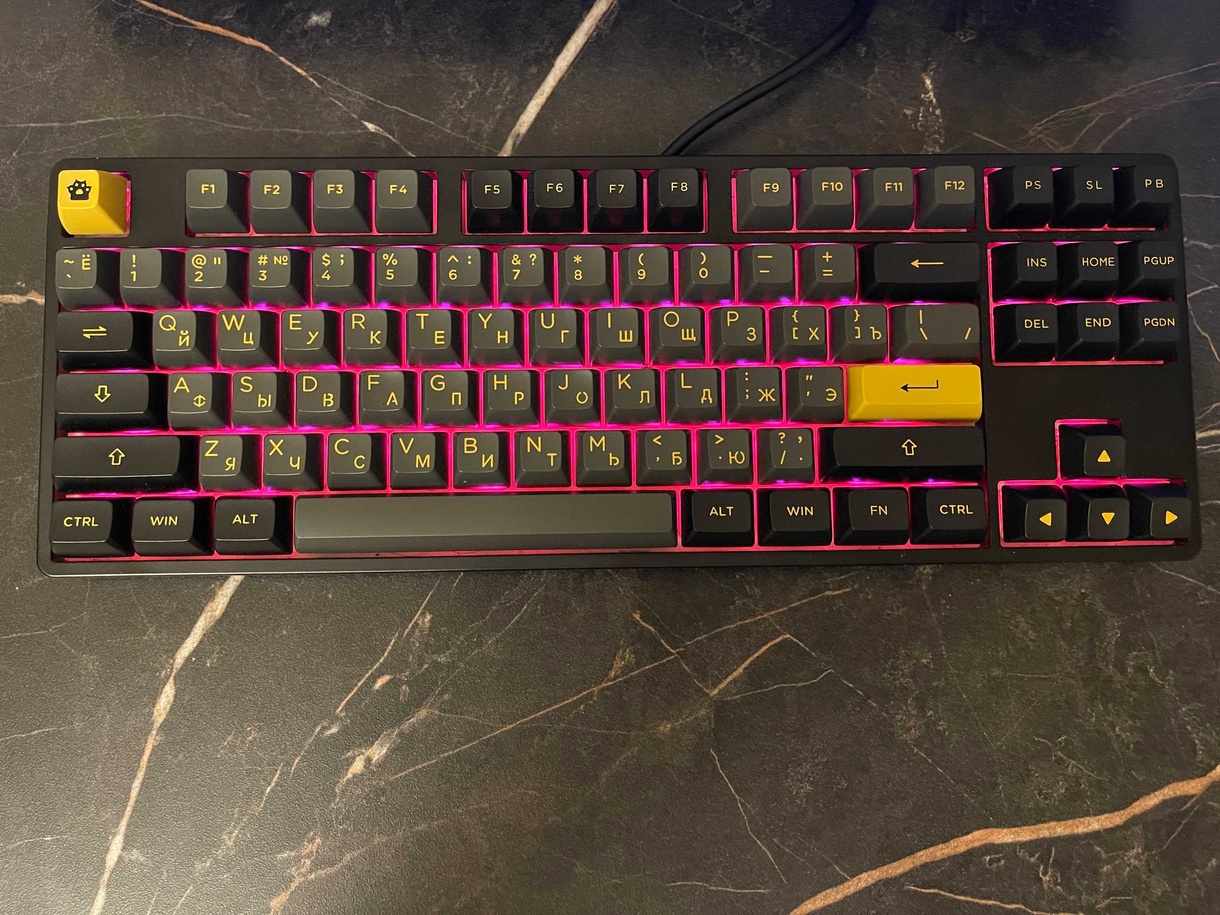 Клавиатура Akko 5087S Black & Gold