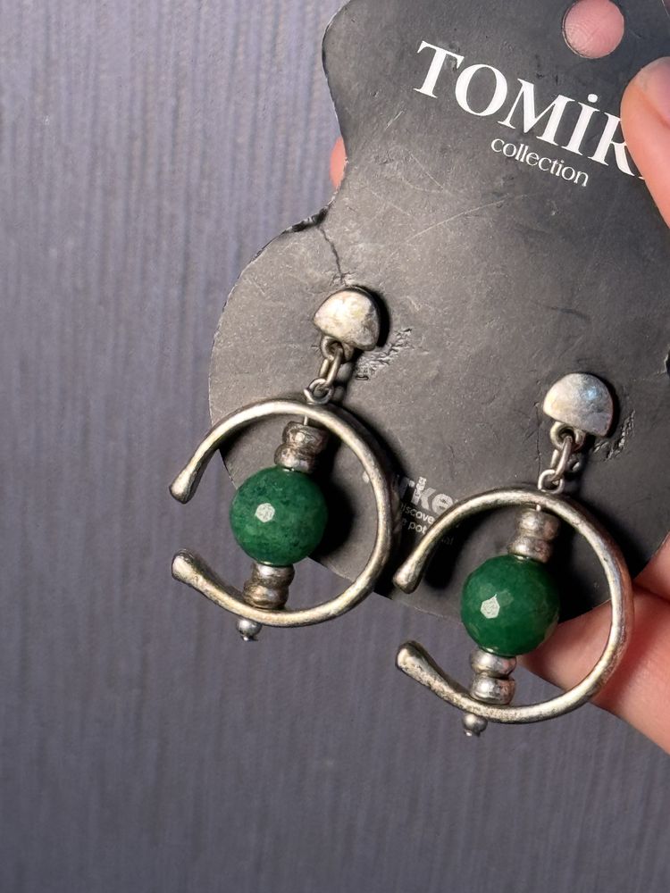 Продам серьги из натурального камня