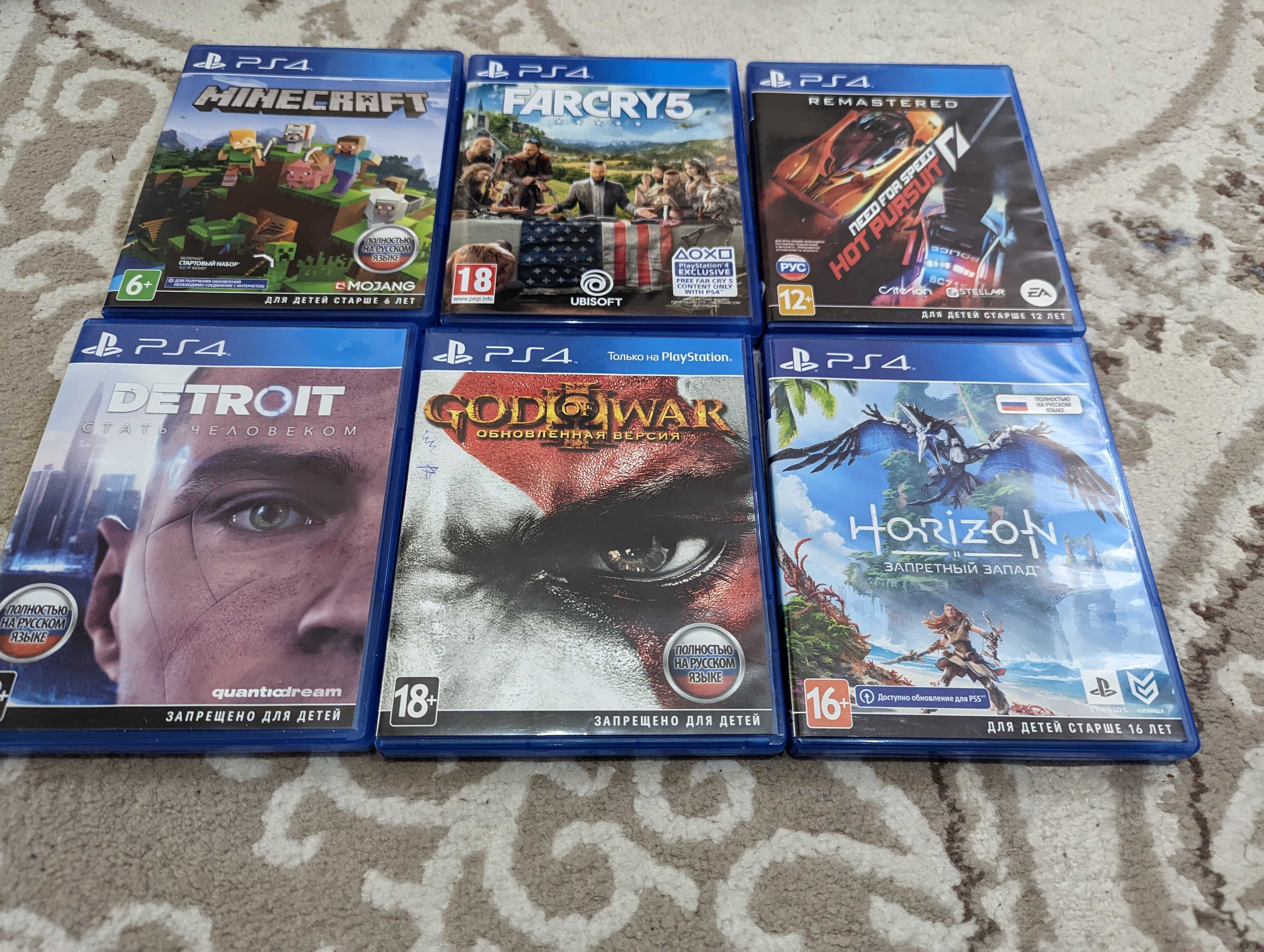 PS4 Slim 1Tb + 11 игр на дисках