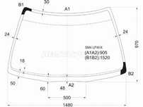 Стекло лобовое HONDA ACCORD 4/5D 89-93 Honda Accord