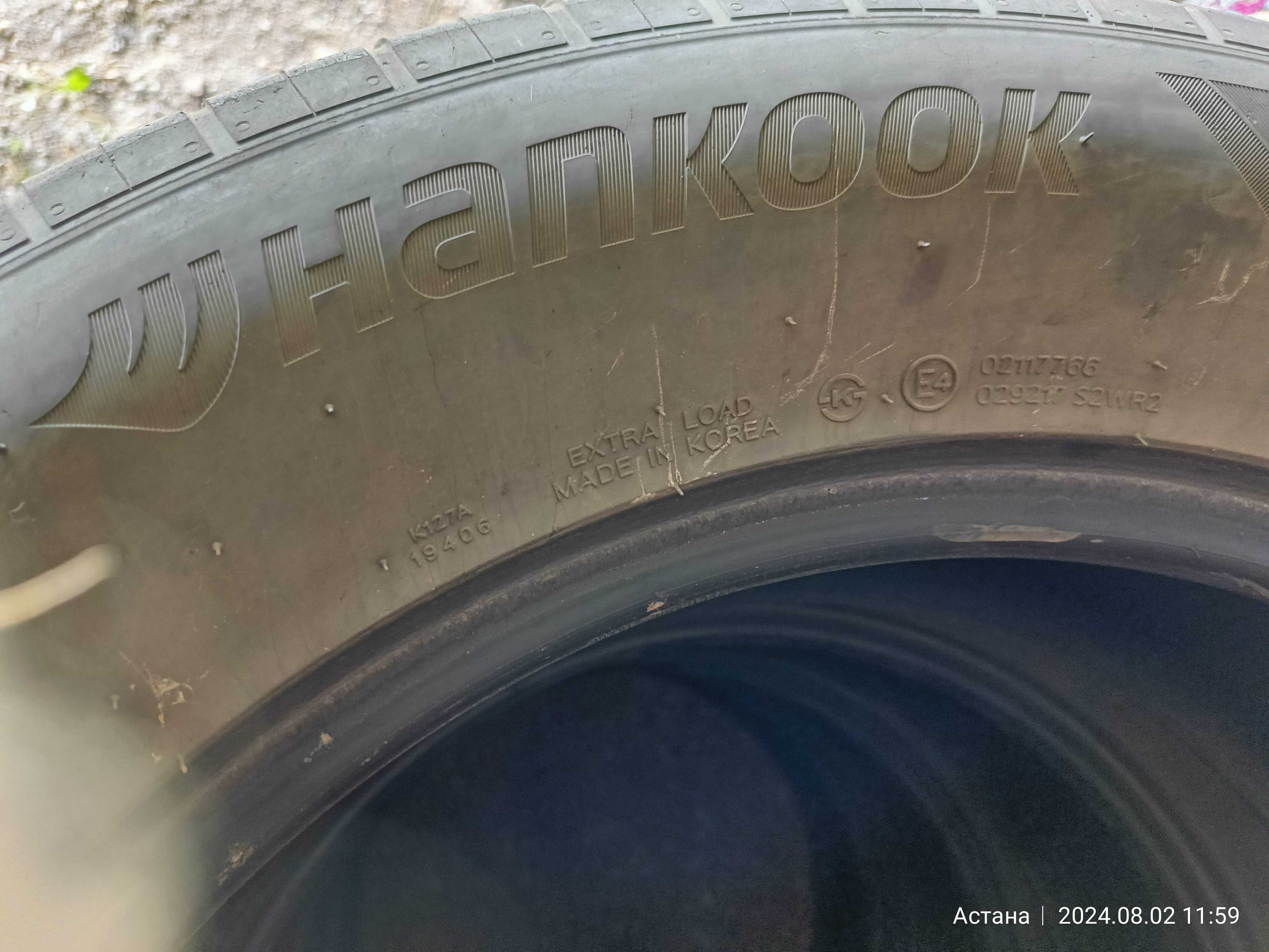 Продам комплект шин, шины - резину HANKOOK 275/55ZR20, MADIN IN KOREA
