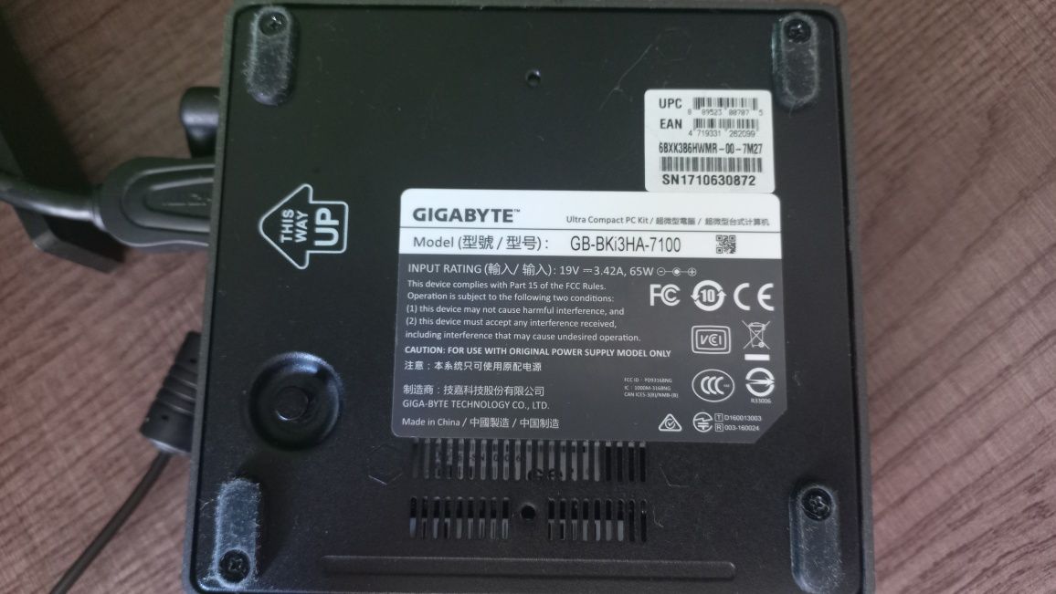 Компьютер Системный блок Gigabyte BRIX GB-BKi3HA-7100