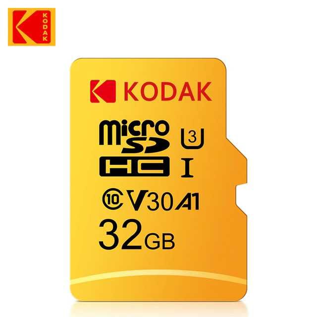 Карта памяти KODAK Micro SD, 32, 64 ГБ, TF-карта 4K, класс 10