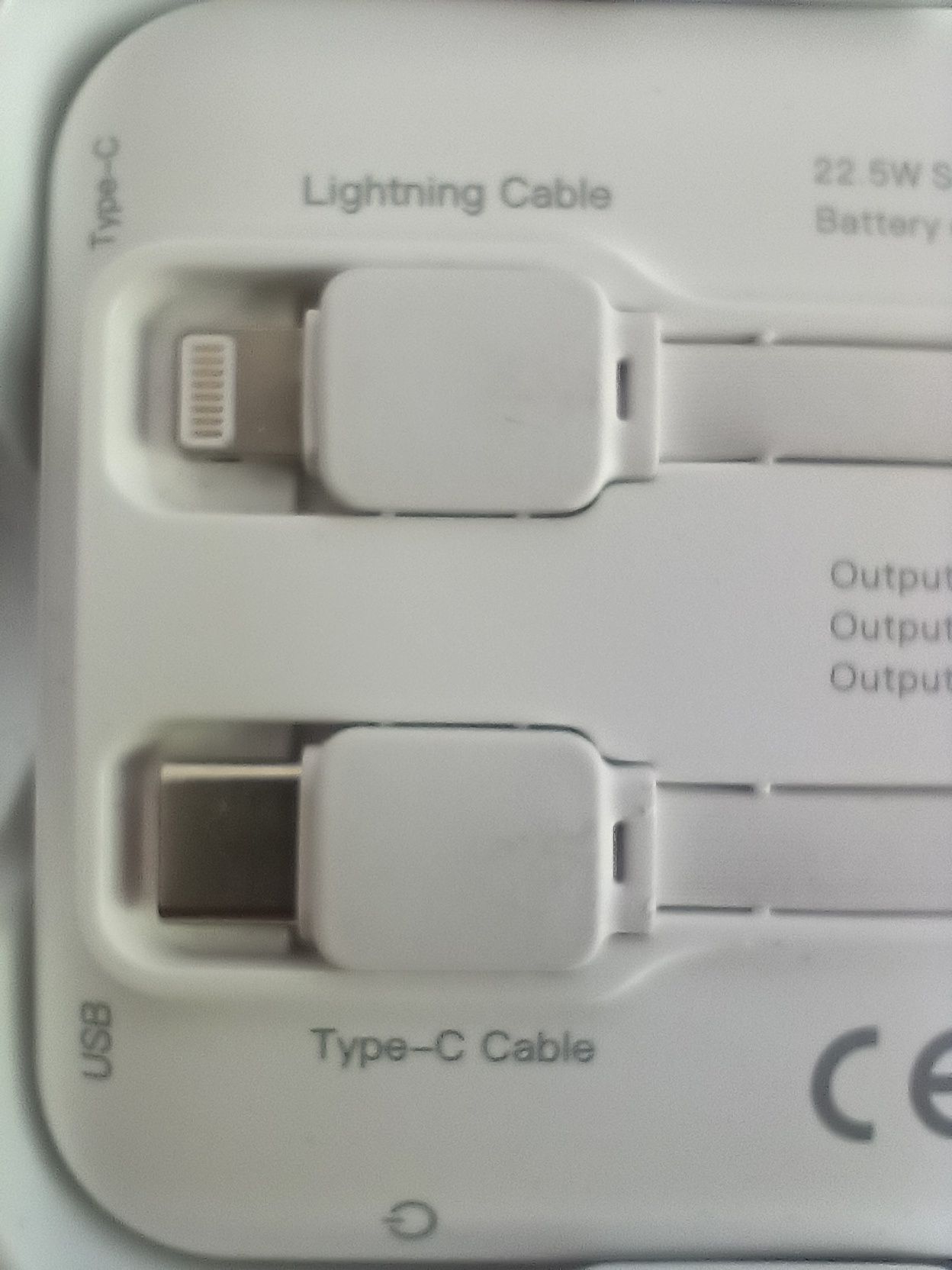 Повер Банк Power Bank 22.5W.  Зарядит 4 раз, iPhone, Type C, Micro USB