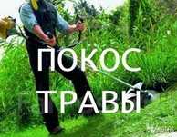Косем траву триммером