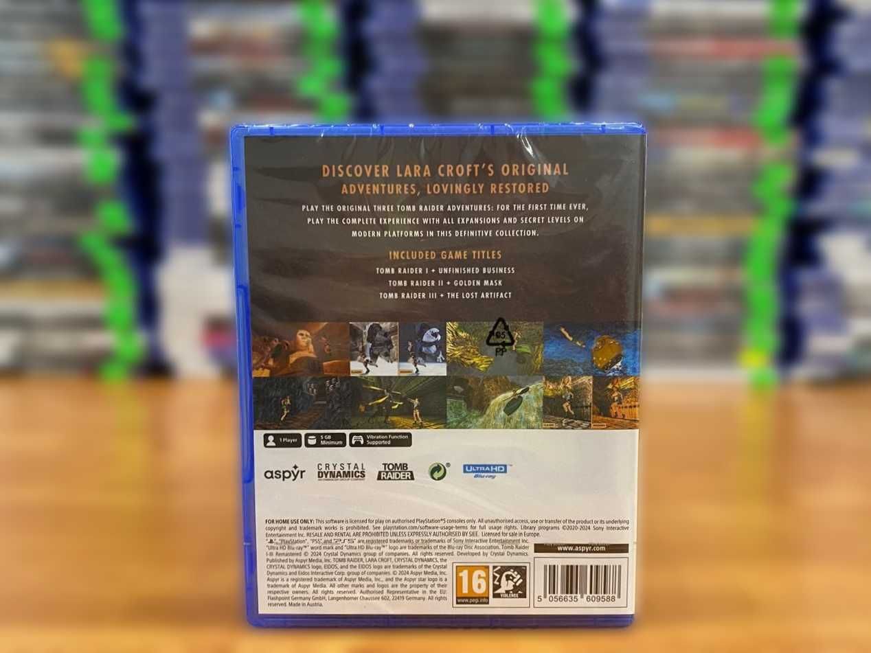 НОВЫЙ Tomb Raider I-II-III Remastered PS5 Большой Выбор Игр