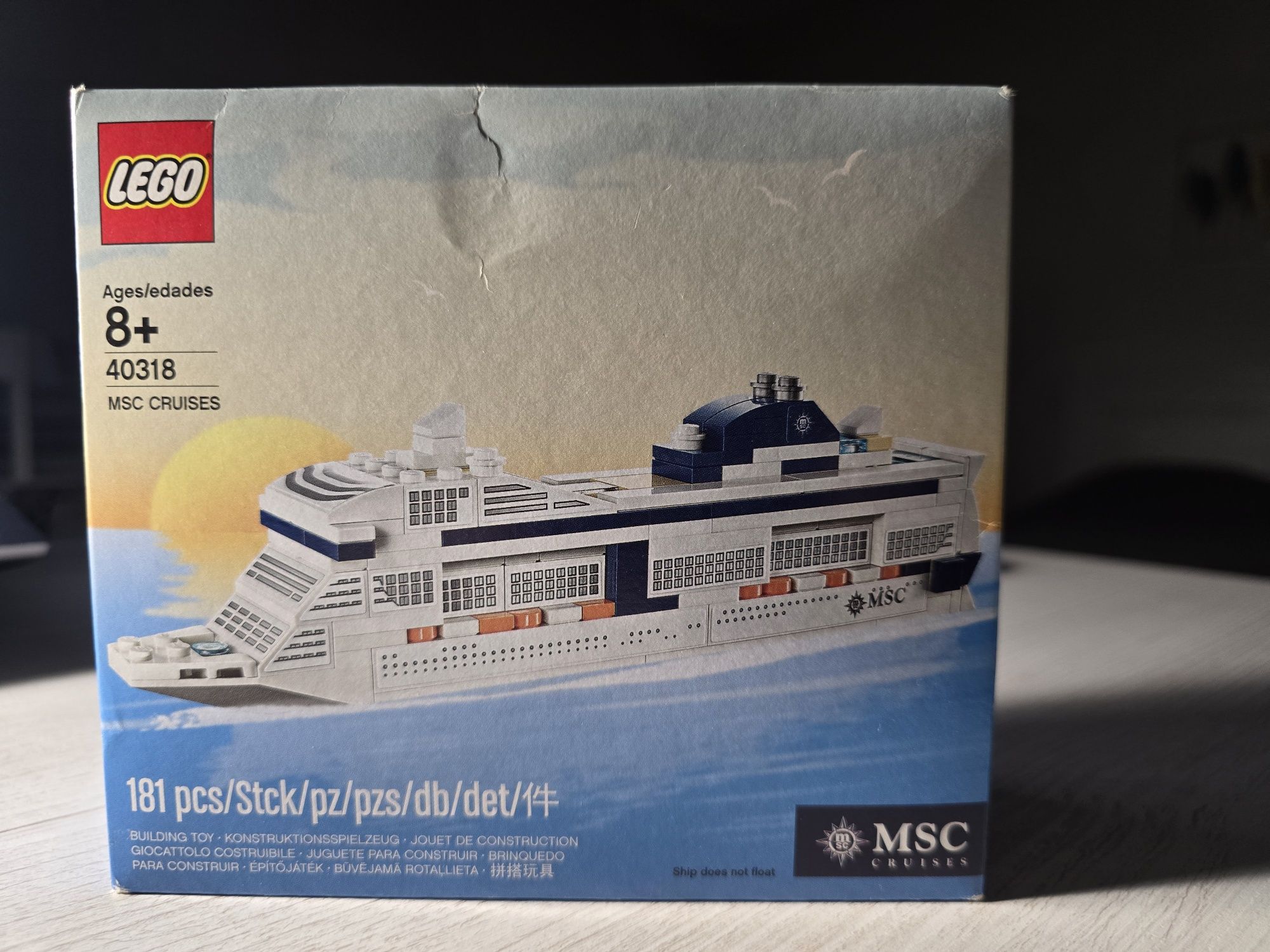 Нераспакованный эксклюзивный лего набор(Lego40318 MSC CRUIICES)