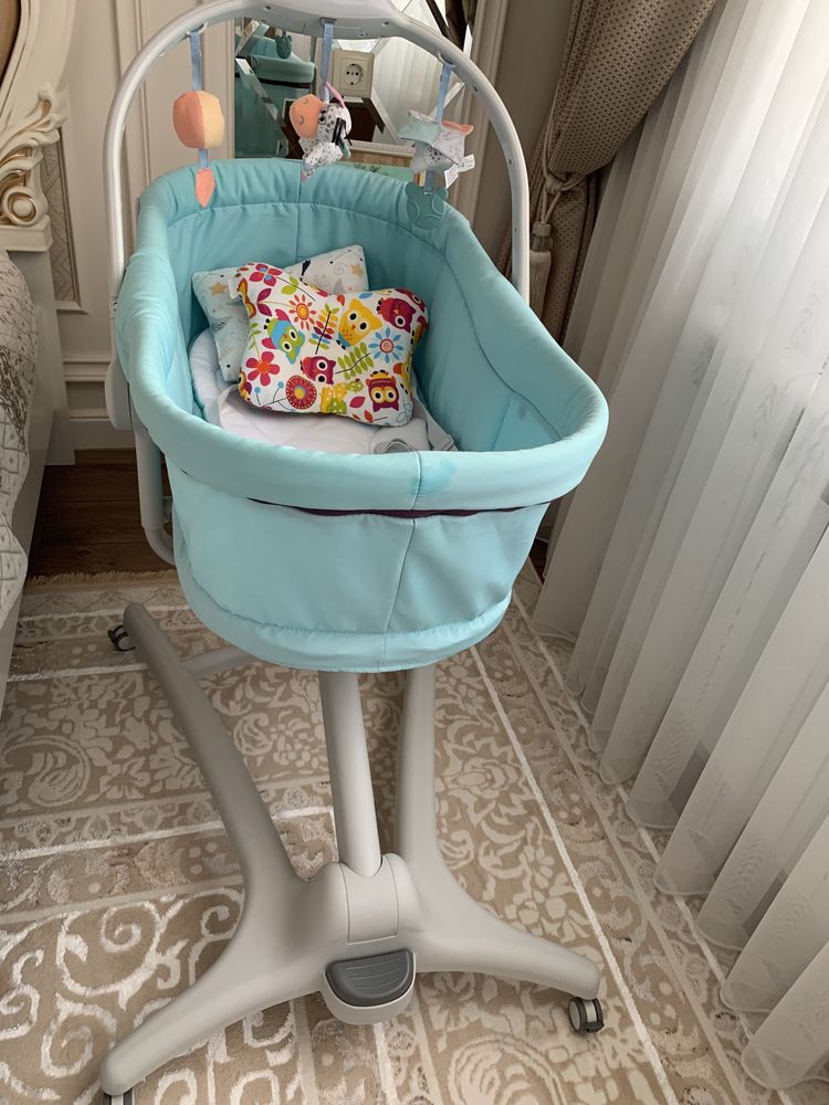 Chicco: Кроватка-стульчик Baby Hug 4-в-1 Aquarelle