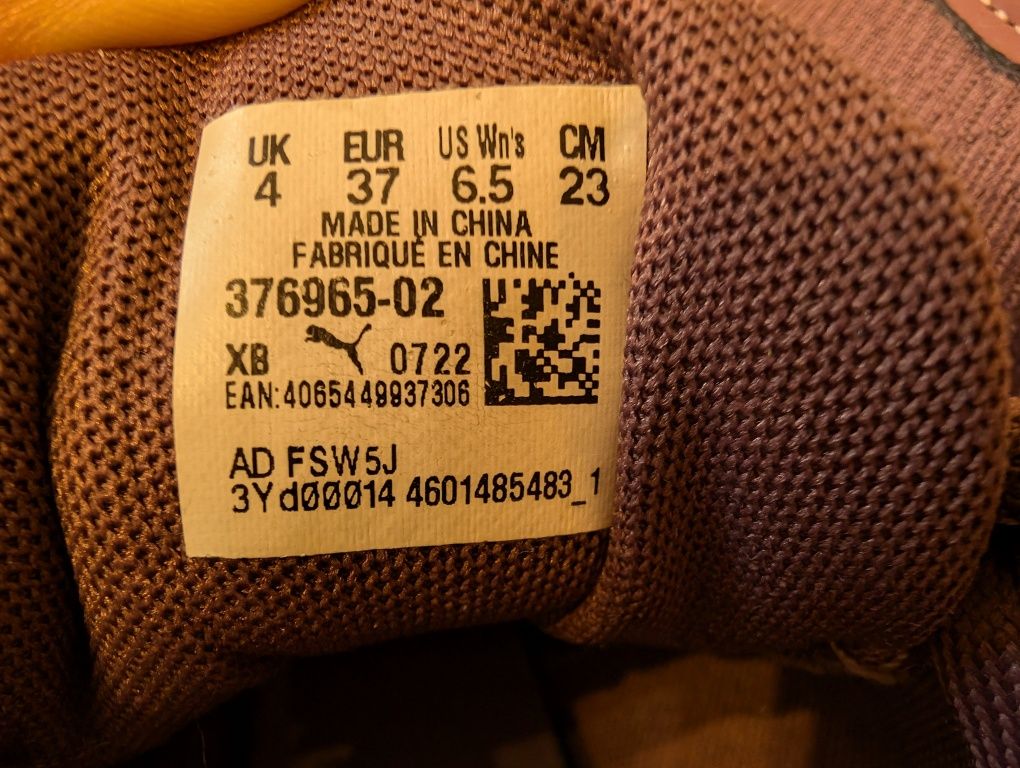 Кроссовки Puma 37 размер
