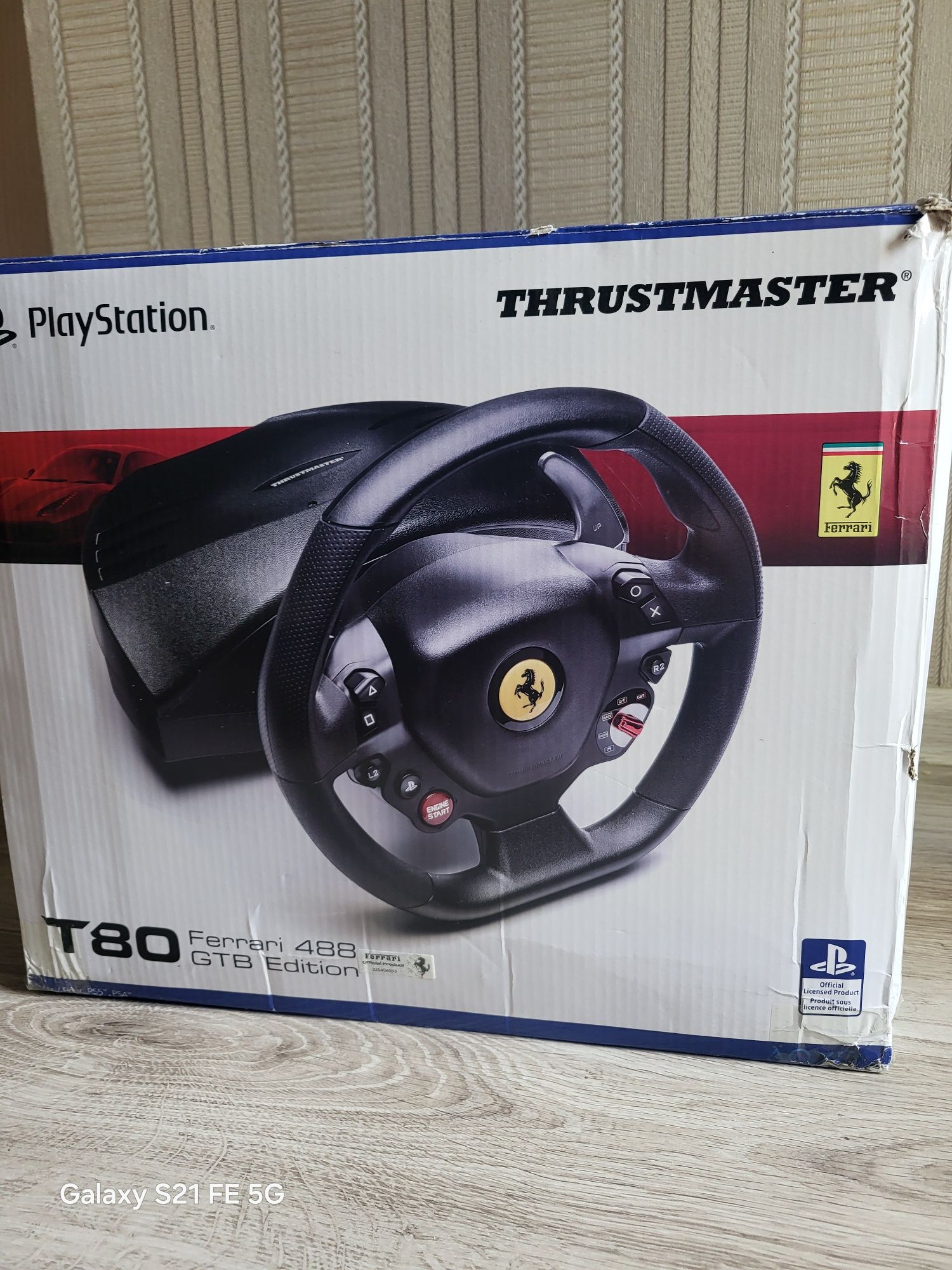 Игровой руль Thrustmaster T80 Ferrari 488 GTB PS4PS5/ПК