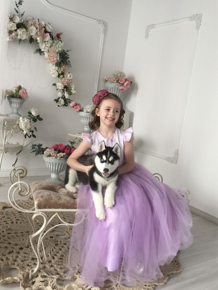 Платье на выпускной в детском саду. На 6 лет.