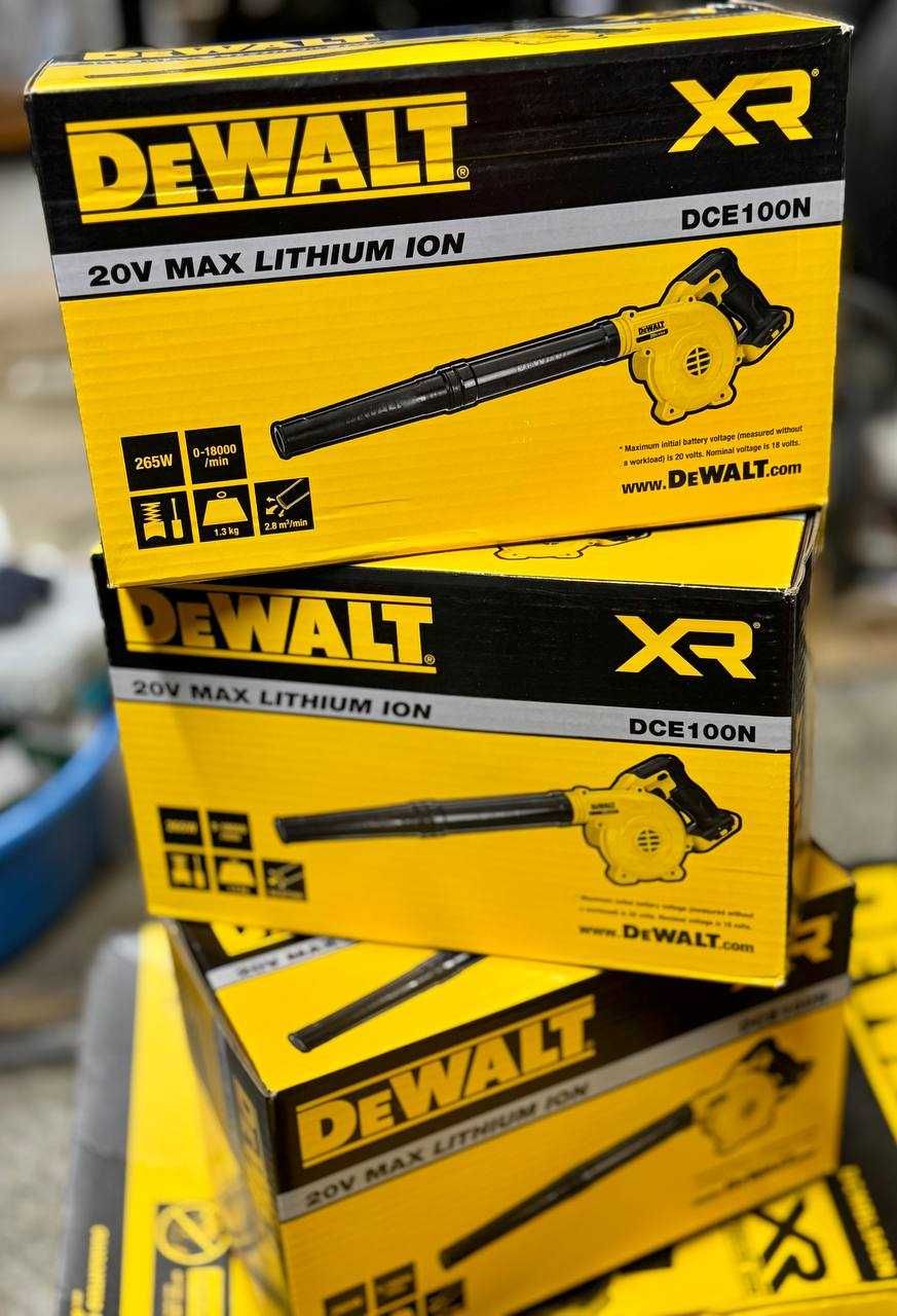 Аккумуляторная  воздуходувка ветродувка (ветродуйка) Dewalt DCE100
