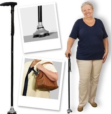 Трость телескопическая с подсветкой Trusty Cane (Трасти Кейн)