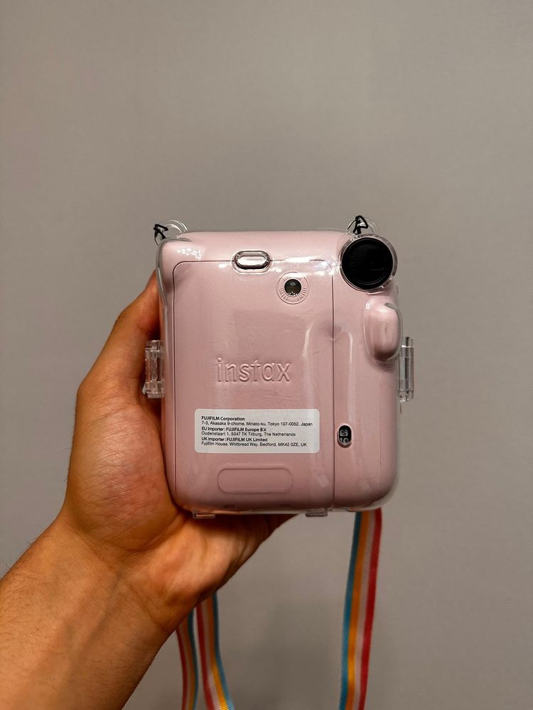 полароид fujifilm instax mini 12 розовый+пленка