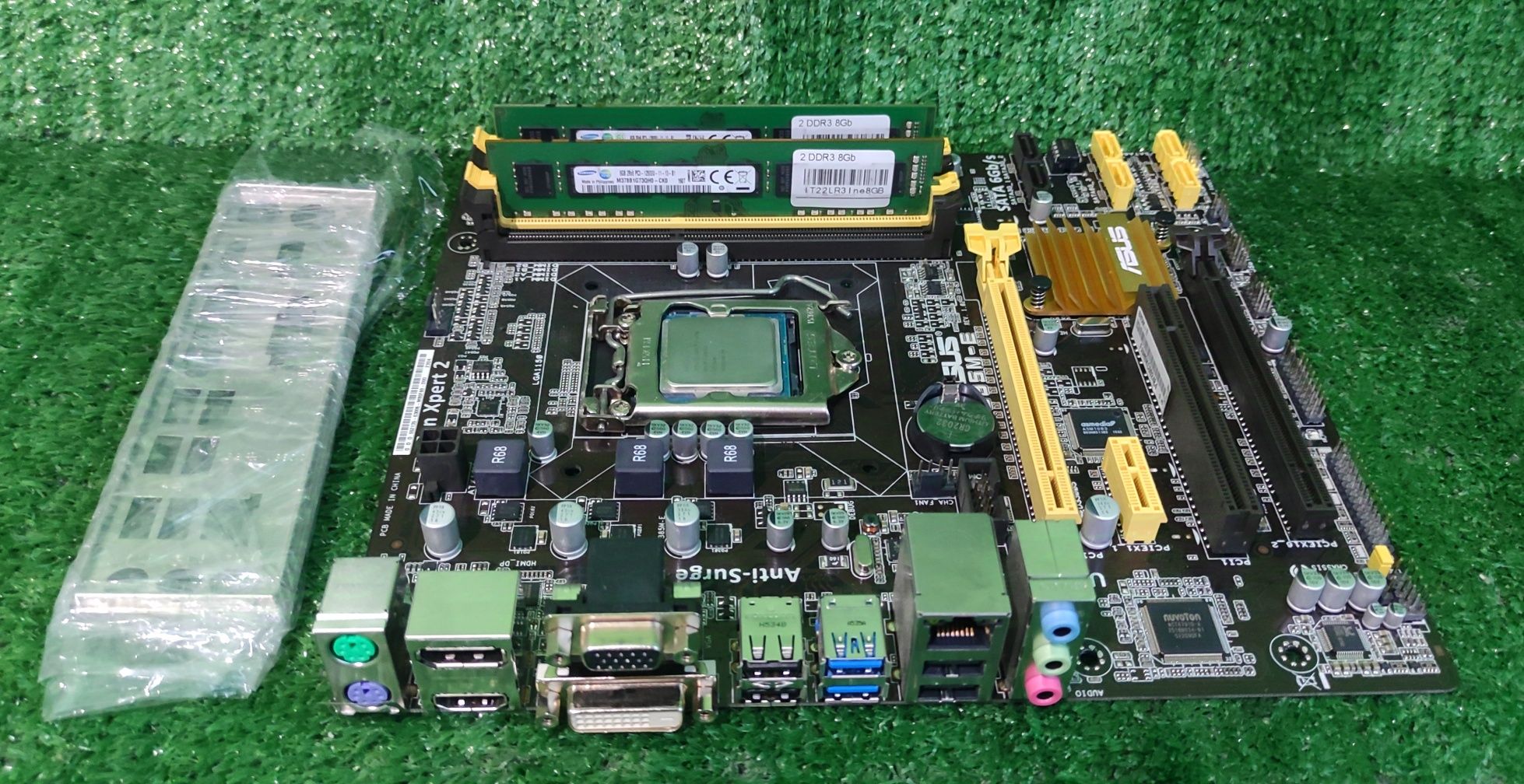 Материнская плата Asus B85M+ Intel i7-4770 + 16Gb