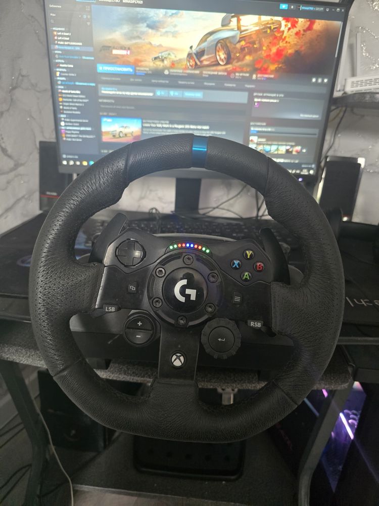 Игровой контроллер Logitech G923 True Force для Xbox черный